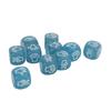 10pcs Finger Guessing Dice Luminous 6 Sided Lightweight Rock Scissors Paper Dice Set for Board Game