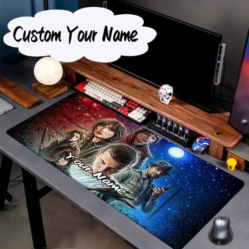 Custom Name Mouse pad Stranger Eleven Upside Down Mouse pad, Gaming Mouse Pad, keyboard pad, Desk Decor for computer notebook Fan Birthday Gift