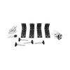 4pcs Undermount Sink Brackets for Narrow Cabinet Undermount Sink Repair Kit with Black Coating Rustproof Undermount Sink Support for Kitchen