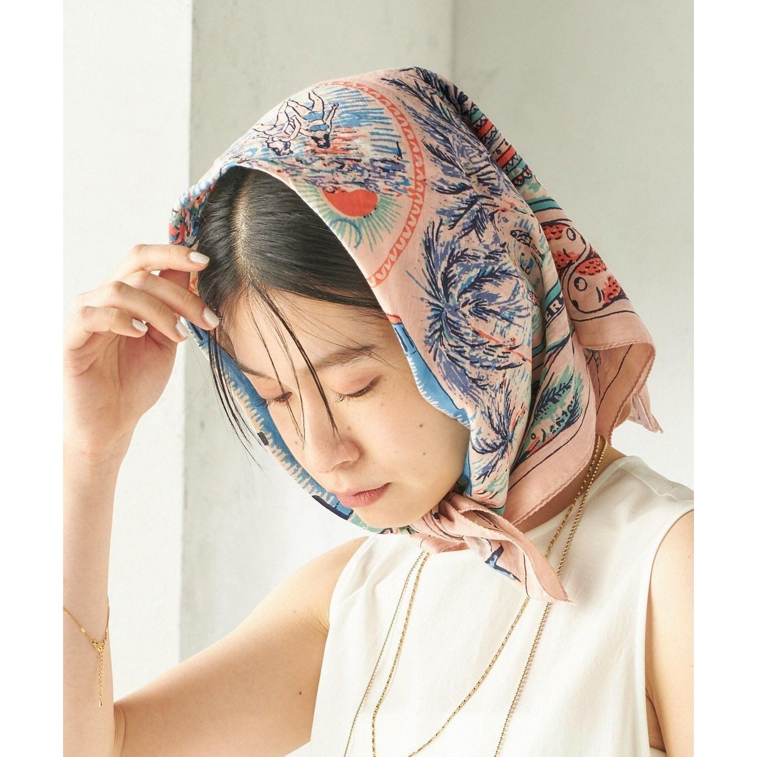 SHIPS WOMEN BINDU Scarf 6464 Fashion Accessories ScarfBandana Brown Pink