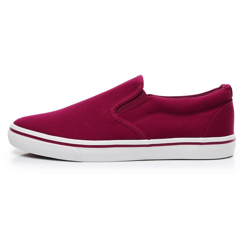 Neu Canvas Driving Schuhe Männer Grün Schwarz Gelb Weiß Vulkanisierte Lazy Canvas Schuhe Herren Designer Sneakers Fashion 43 rot