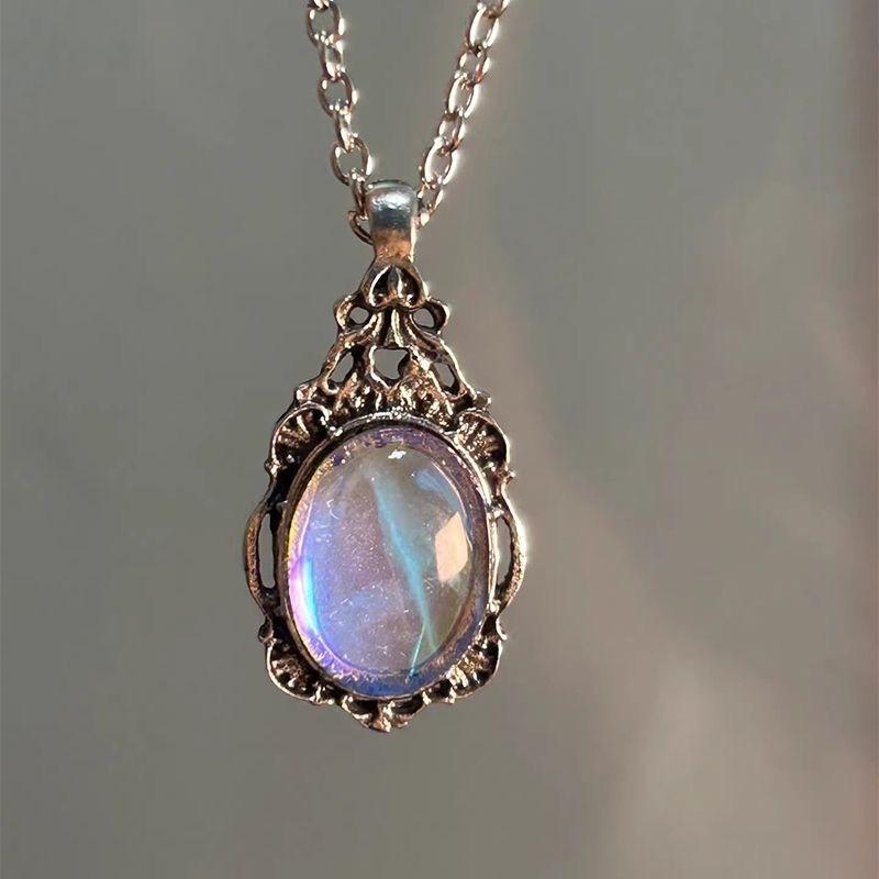 Colorful Enamel Drip Oil Cross Pendant Necklace for Women, Simple and Niche, Versatile Collarbone Chain