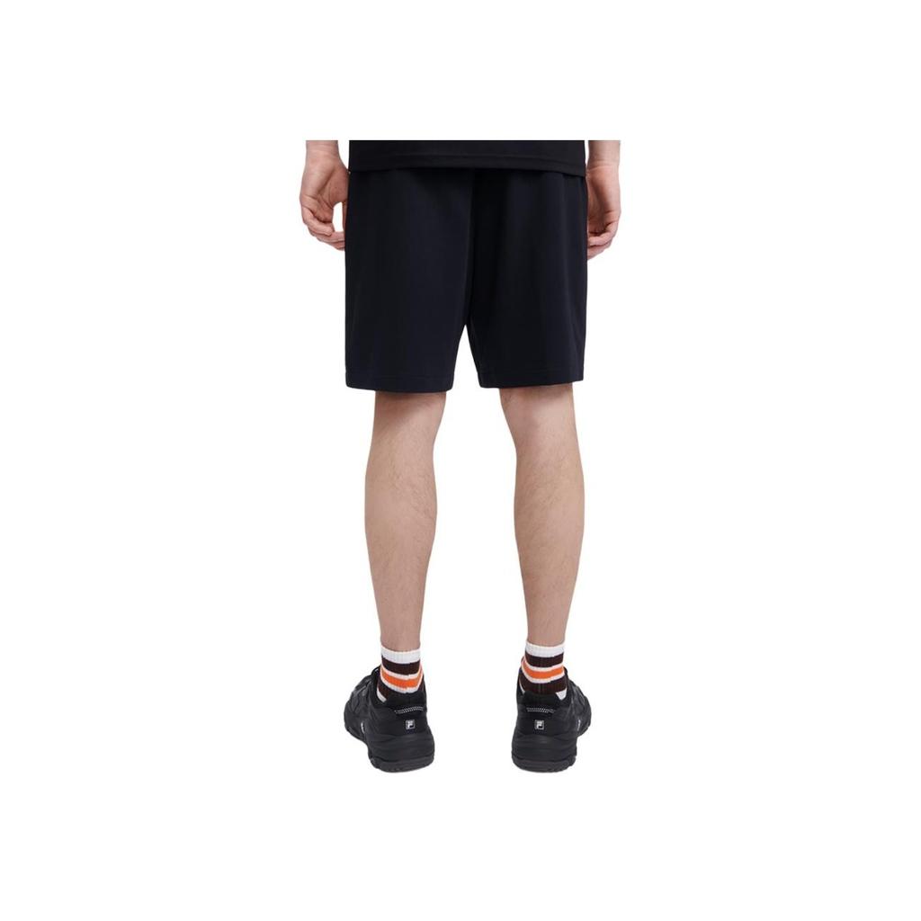 Fila Logo Print Elastic Summer Mid Waist Straight Loose Fashion Casual Shorts Men Shorts Black F11M329602FBK
