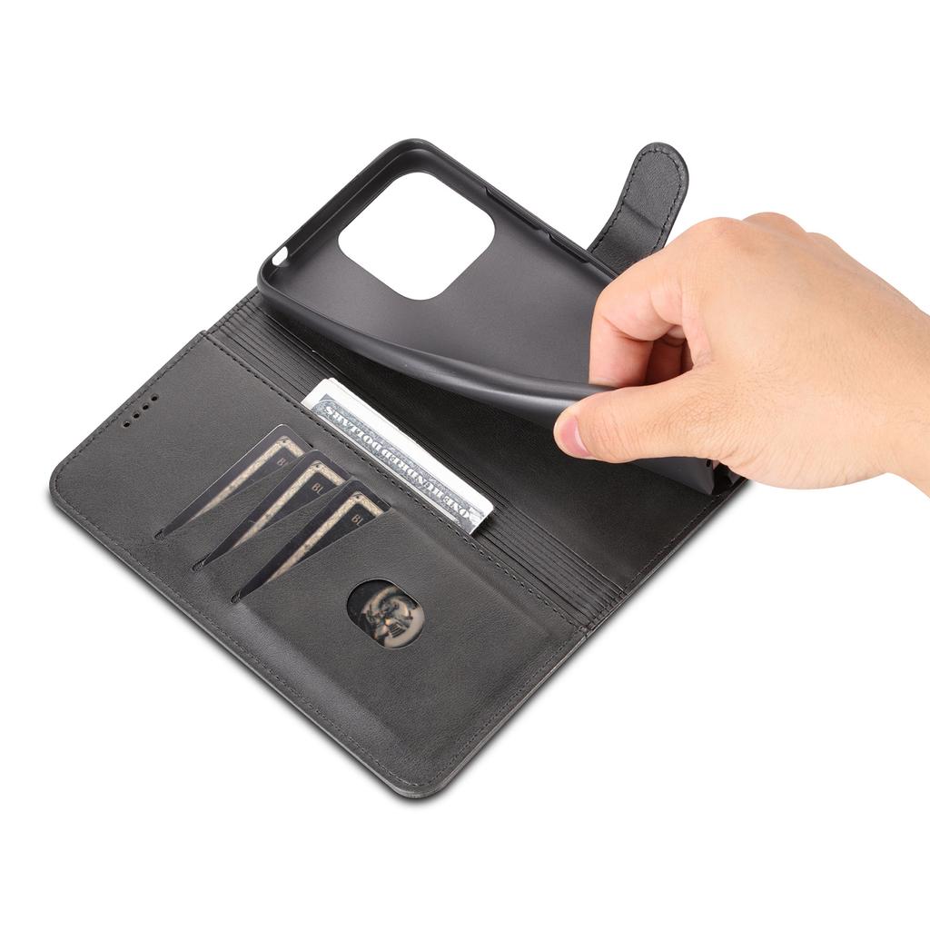 AZNS For Xiaomi Poco C55 4G/Redmi 11A 4G/Redmi 12C 4G Leather Phone Cover Stand Wallet Case