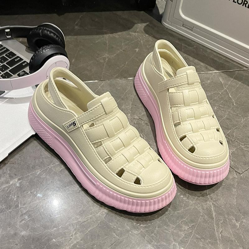 2025 Summer Women Sport Platform Sandals Autumn New Women Flats Platform Causal Shoes Waterproof Rome Beach Running Sandals
