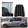 6pcs Fit For Kia Rio 2 JB 2007-2010  Glossy Black Pillar Post Window Door Column BC Mirror Effect Cover Trim Car Stickers