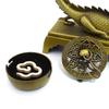 1pc Alloy Soaring Dragon Hanging Fragrance Chip Burner, Auspicious Cloud Incense Tablet Burner Home Decor (Without Incense)