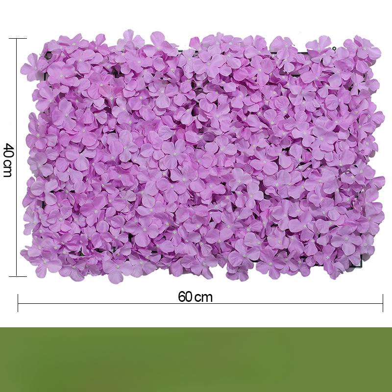 Simulated Wedding Flowers Row Wedding Road Lead Artificial Hydrangea Simulated Plant Wall False Flower Background Wall Landscape Decoration