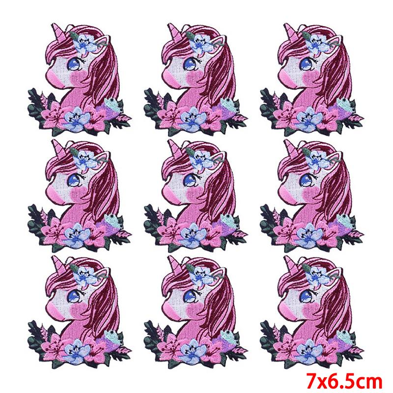 10 Pcs/lot Wholesale Embroidery Patch Iron On Patches For Clothing Patches On Clothes Jackets Decor Applique Sew Supplies