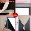 No Drill Easy Install 100% Blackout Short Curtains Kitchen Thermal UV Proof Windows Curtains Cover Privacy Flim Cloth Home Decor