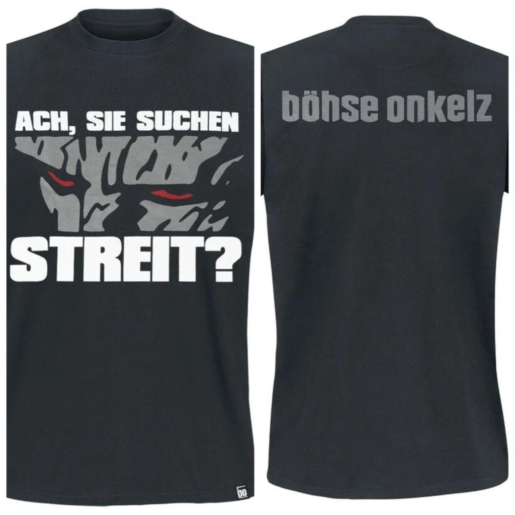 Y2k Casual Cotton Tees Gehasst Verdammt Vergttert Ii Peripheral Oversized Tops Bhse Onkelz 40 Year Tshirt Fans Gift Unisex