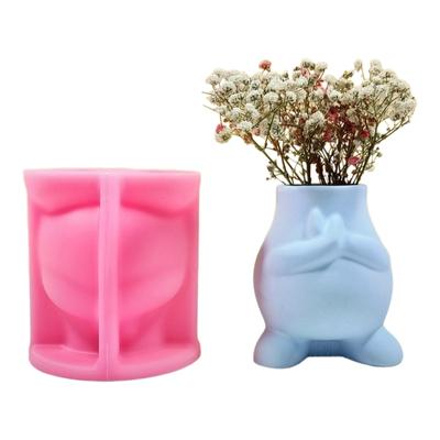 Vase Resin Molds Hand Postures Silicone Mold Succulent Plant Flower Pots Mold Epoxy Resin Casting Mould Home Decorations
