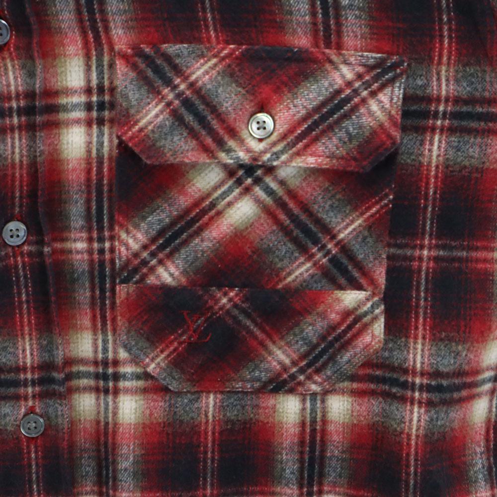 LOUIS VUITTON made in Italy Check Pattern Long sleeve Flannel shirt XS Men's Used