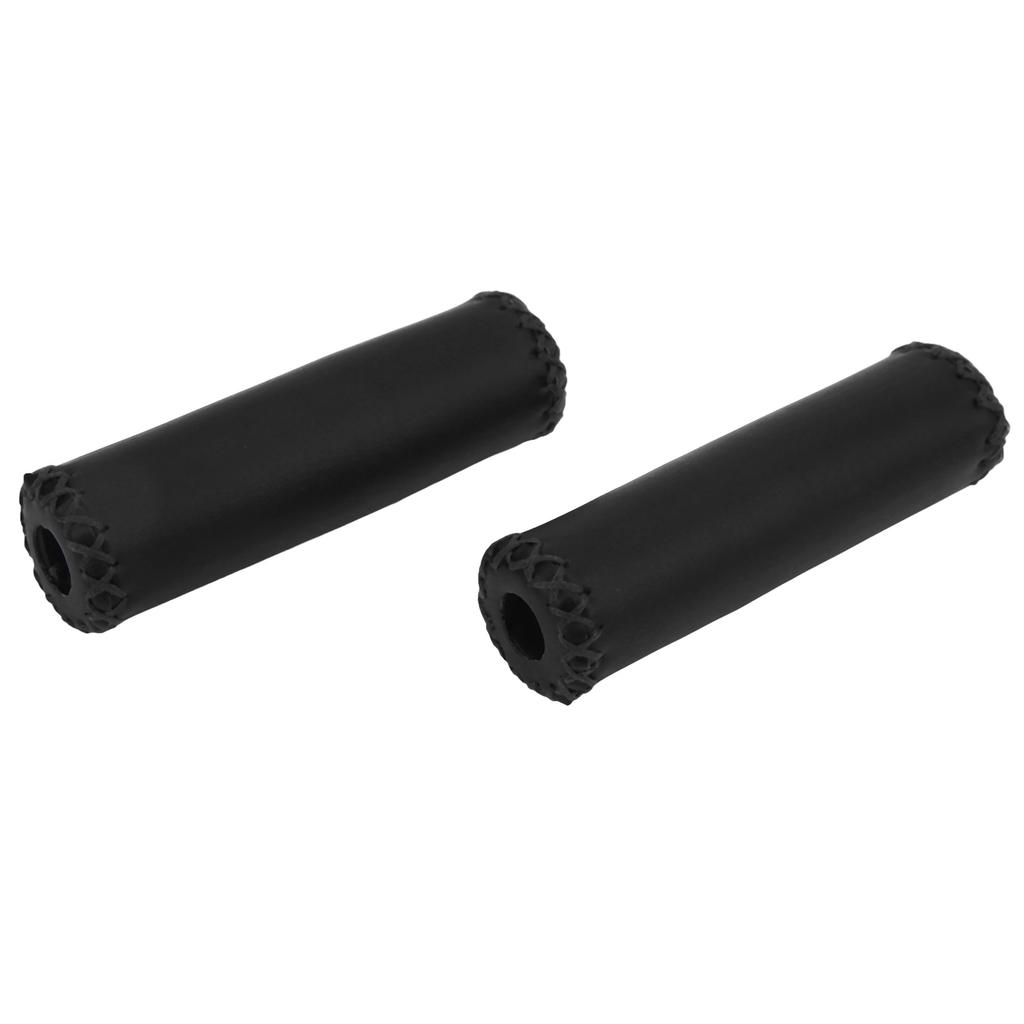Bike Handlebar Grip Retro PU Leather   Handle Grips   Wear Resistant Handlebar Cover