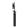 Aluminum Alloy Extendable Selfie Stick Tripod 1.3m with Dual Lights & Phone Holder - Black