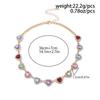 Ingemark Luxury Love Heart Rhinestone Chain Necklace for Women 2025 New Wed Bridal Elegant Choker Aesthetic Neck Jewelry Gift