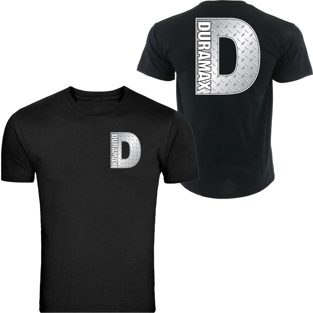 Duramax Big D Design TShirt Unisex Black Color Front Back S 4XL