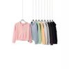 Early Autumn 350g Combed Cotton Women's Korean Style Hoodie Cardigan