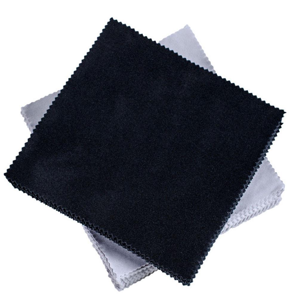 100 Peças Pano de Limpeza de Tela Microfibra 15x15cm Preto para Óculos de Sol Óculos Lentes Limpeza Celular Tablet Computador Pano de Limpeza