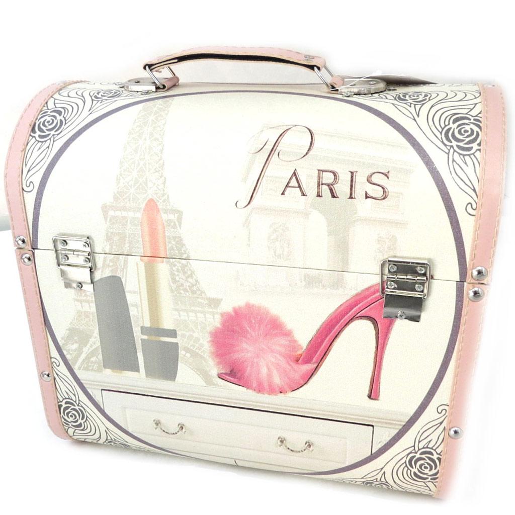 Les Trésors De Lily [M7712] - Set of 2 Wooden Cases 'Belle Epoque' Beige Pink