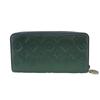 LOUIS VUITTON M81707 Japan limited Monogram emboss leather Zippy wallet Purse Blue Glacier leather Used