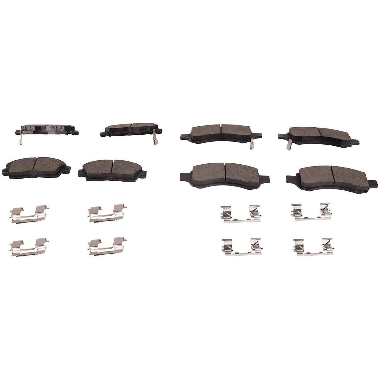 

TOPAZ Передние и задние керамические тормозные колодки, совместимые с 2009-2017 Chevrolet Traverse Buick Enclave GMC Acadia Saturn Outlook