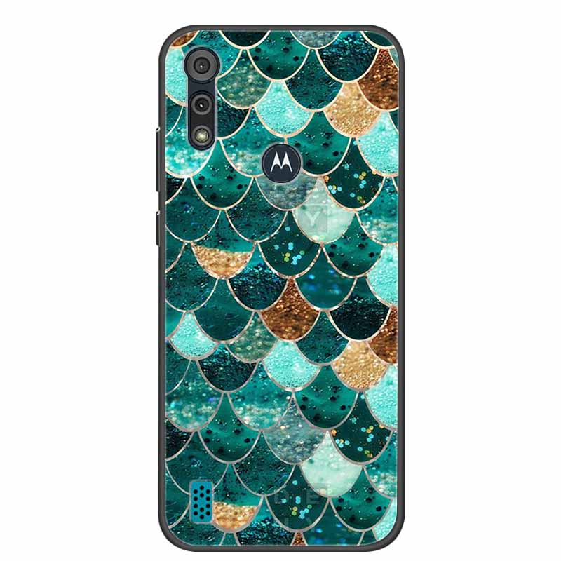 Phone Case for Motorola Moto E6i / E6s 2020 Shockproof Soft Silicone TPU Back Cover for Moto E6s 2020 E 6S 6i Cases Marble Print