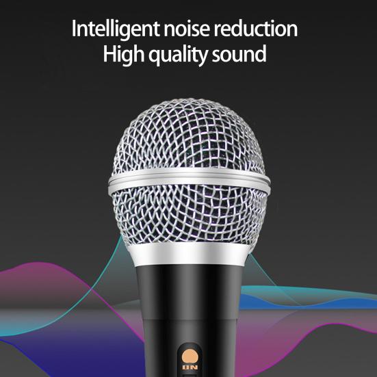 1 Set Audio Microphone Highly Sensitivity Vocal Music Plug And Play Low Latency Dynamic Stage Show High Fidelity Intelligent