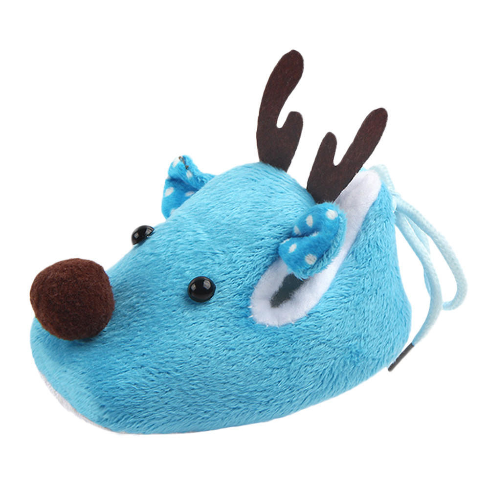 Newborn Infant Baby Boy Girl Christmas Crib Shoes Soft Sole Anti-slip 