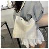 Woven bag women's large-capacity new autumn and winter casual shoulder messenger bag popular bucket bag