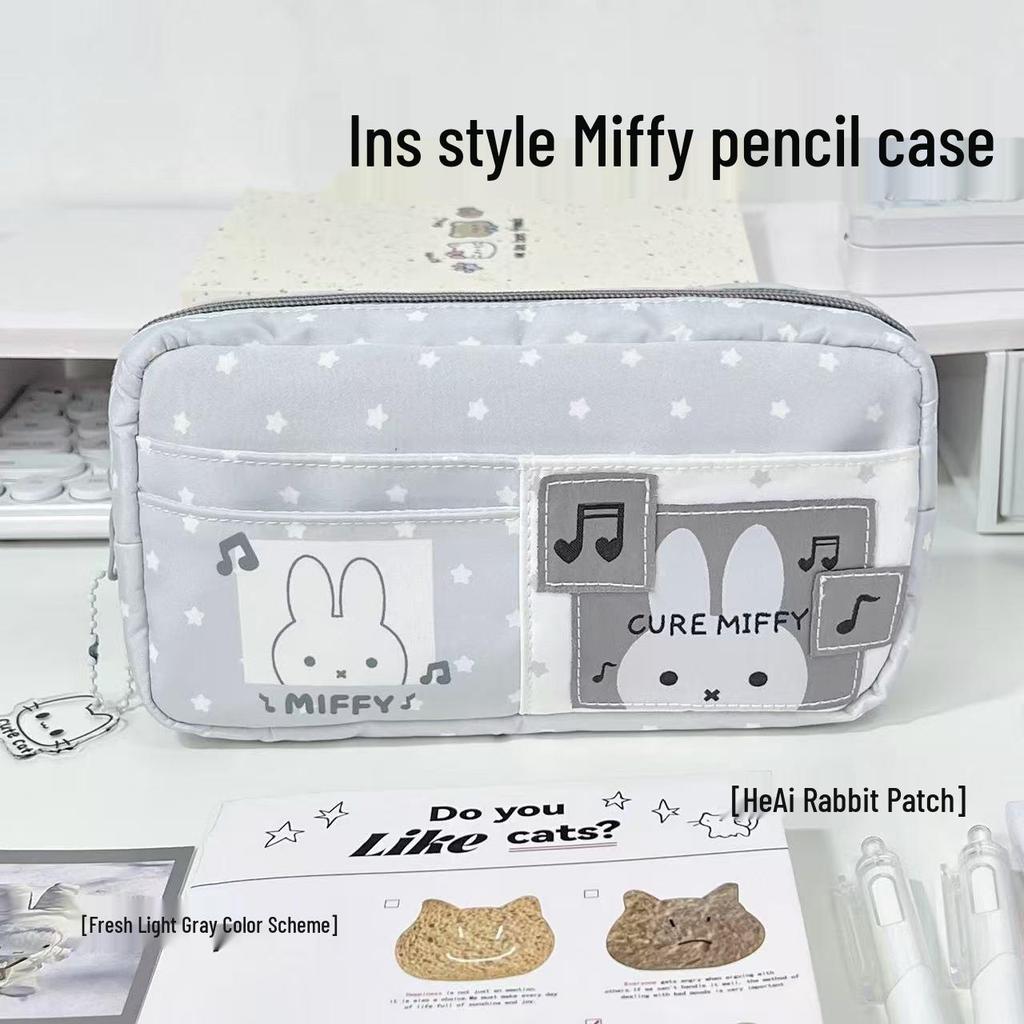 Korean Style Cute Cartoon Kitten Pencil Case for Middle School Students