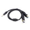 0.5m / 1.64ft XLR Microphone To 3.5mm Cable Active Speaker Connection Cable  for DSLR Cameras