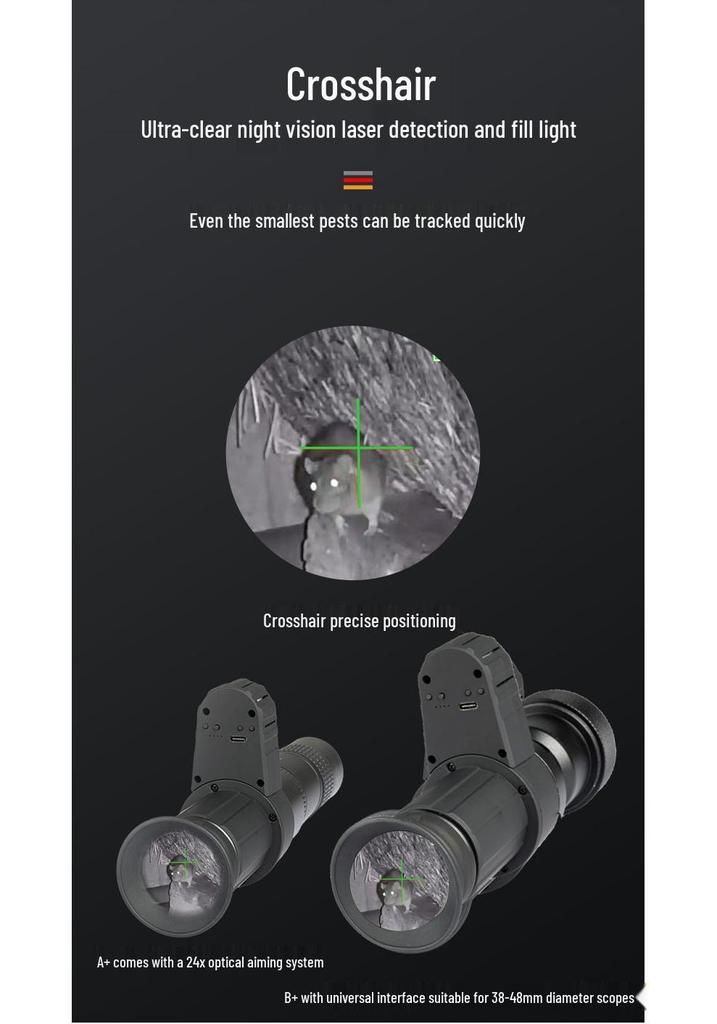 B+ Crosshair HD Infrared Night Vision Scope for Night Fishing