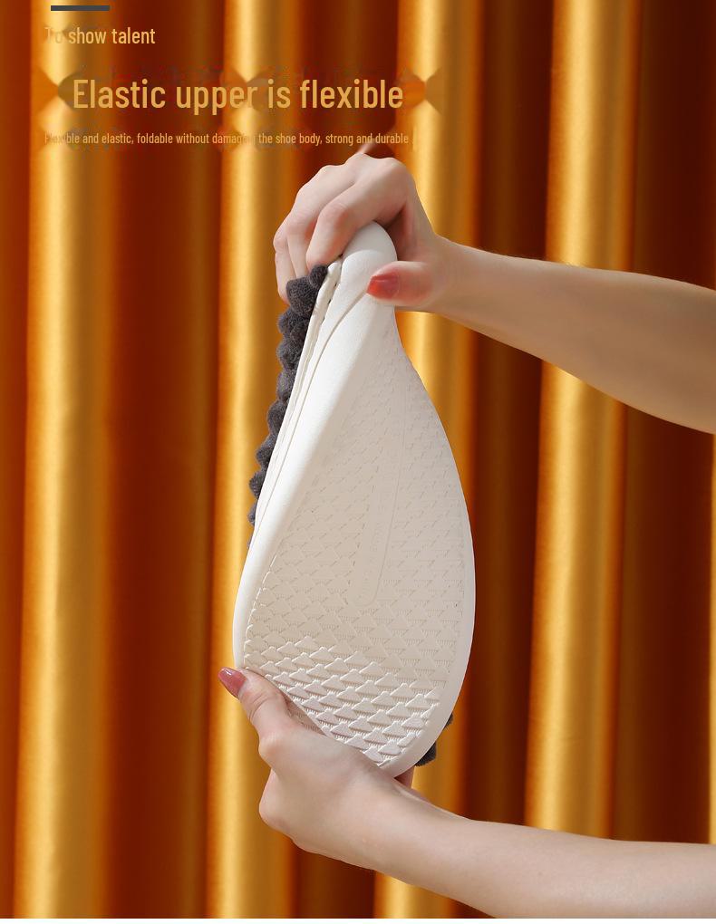 Chinelo de Algodão Masculino de Inverno 2023 com Sola Grossa: Quente, Durável, Pelúcia Antiderrapante, Tamanho Grande para Dormitórios de Estudantes