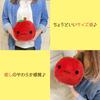Cute Plush Fluffy and Soft Cushion Soothing Figurine Mascot, Toy, Gift, (Red Apple)