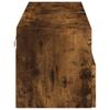 TV Wall Cabinet Smoked Oak 100 x 30 x 30 cm Wood Based Material