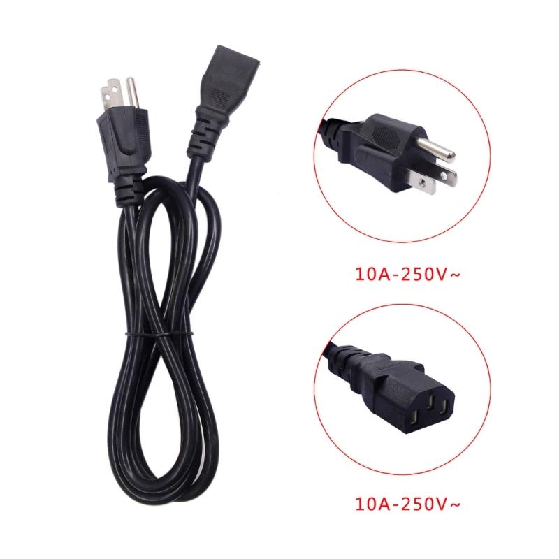 Replacement Power Cable For Kitchen Appliances Electric Cookers Microwave 3 Prong 18AWG Cord