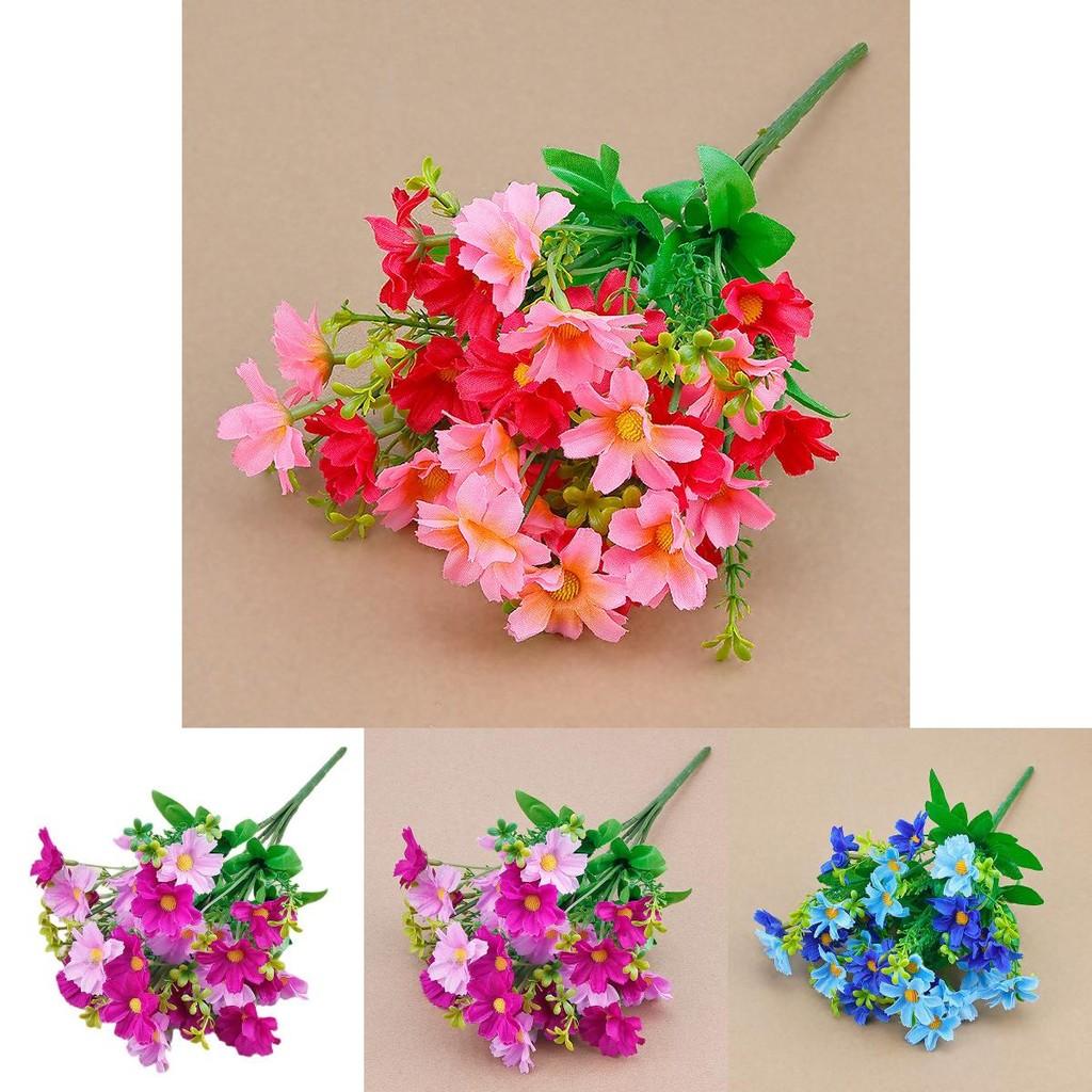 Silk Daisy Flower 28 Head Artificial Chrysanthemum For Garden Landscaping And Interior Decor