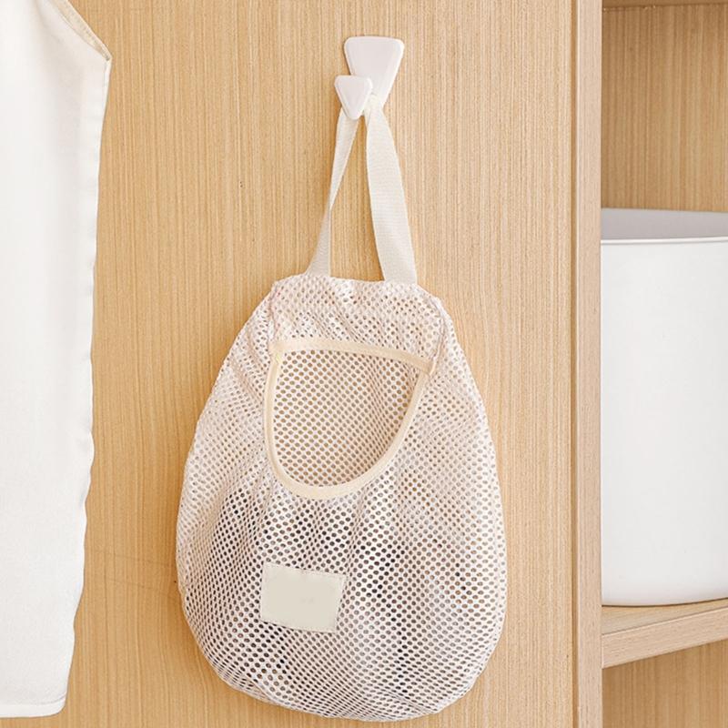 Breathable Mesh Hanging Storage Bag For Socks Underwear Organizers Wall Mount Designs Space Saving Solution