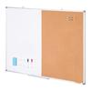48"x 36" Whiteboard & Cork Board Combo with Aluminum Frame for School Home