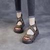 2026 Summer New Lightweight Thick Bottom Open Toed Retro Handmade Fashion Thick Bottom Sandals