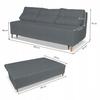 KIMO F Sofa Couch. Spain Container Family Furniture Twisster Green Corduroy