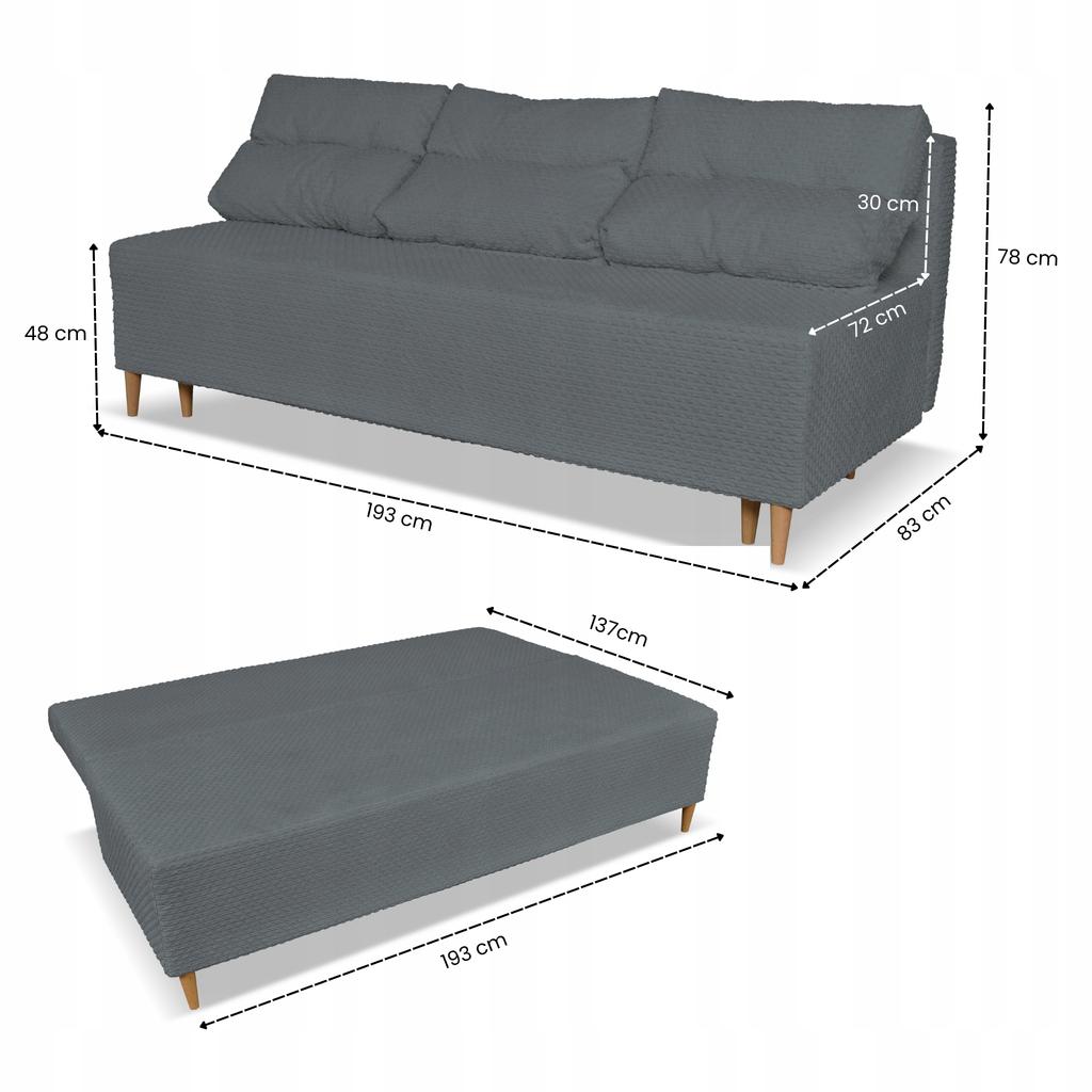 KIMO F Sofa Couch. Spain Container Family Furniture Twisster Green Corduroy