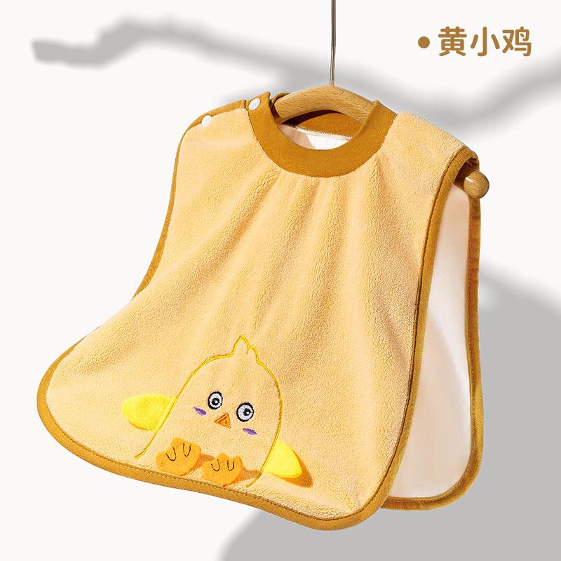 1-3 Years Old Children Coral Velvet Washcloth Wash Face Brush Bib Baby Bib Towel Rinse Face Washcloth
