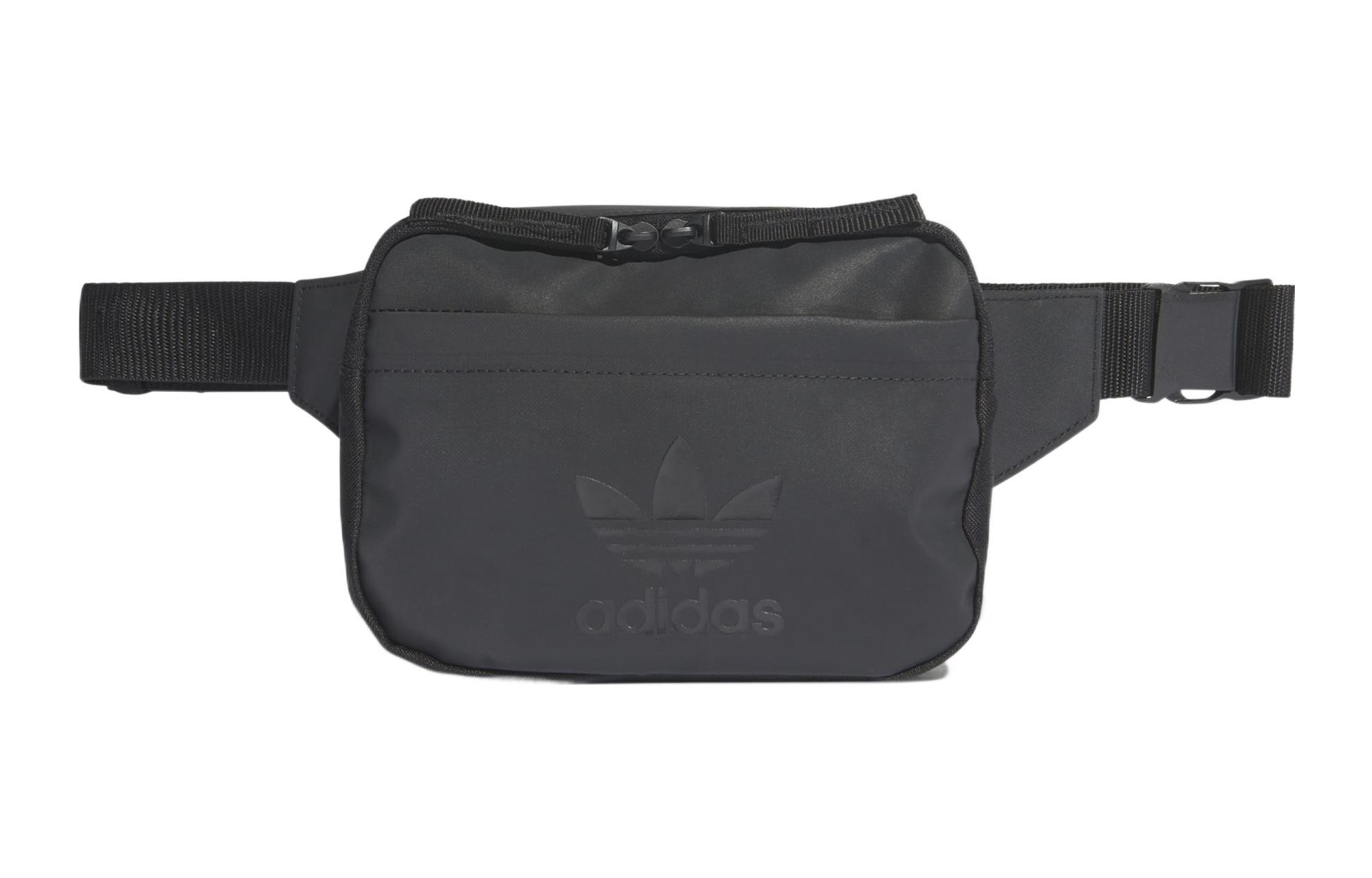 Adidas Originals Adidas TPU Sling Bag One Shoulder Crossbody Fanny Pack Unisex Pure Black HD7194