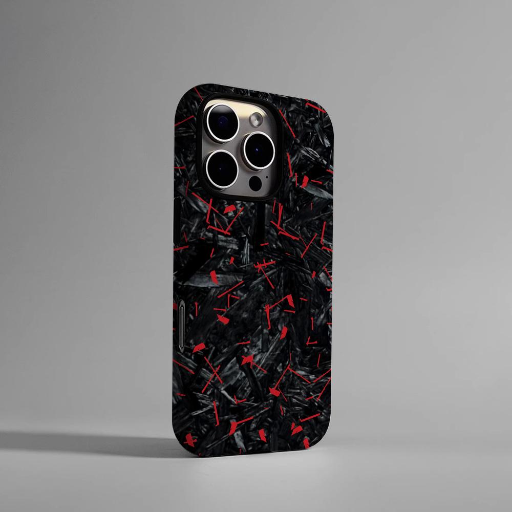 Carbon Fiber Pattern Painting Phone Case Hard PC For IPhone 16Promax 16 15 14 13 12 11 Pro Max Plus Glossy HD Cover