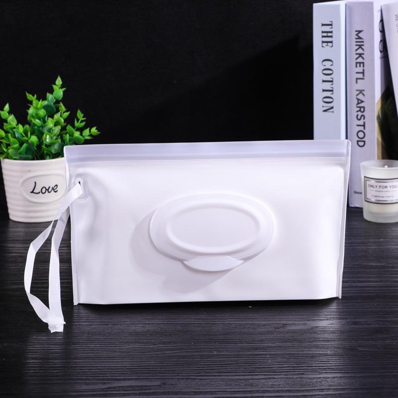 Waterproof EVA Baby Wipes Tissue Bag with Window and Pull-Out Design