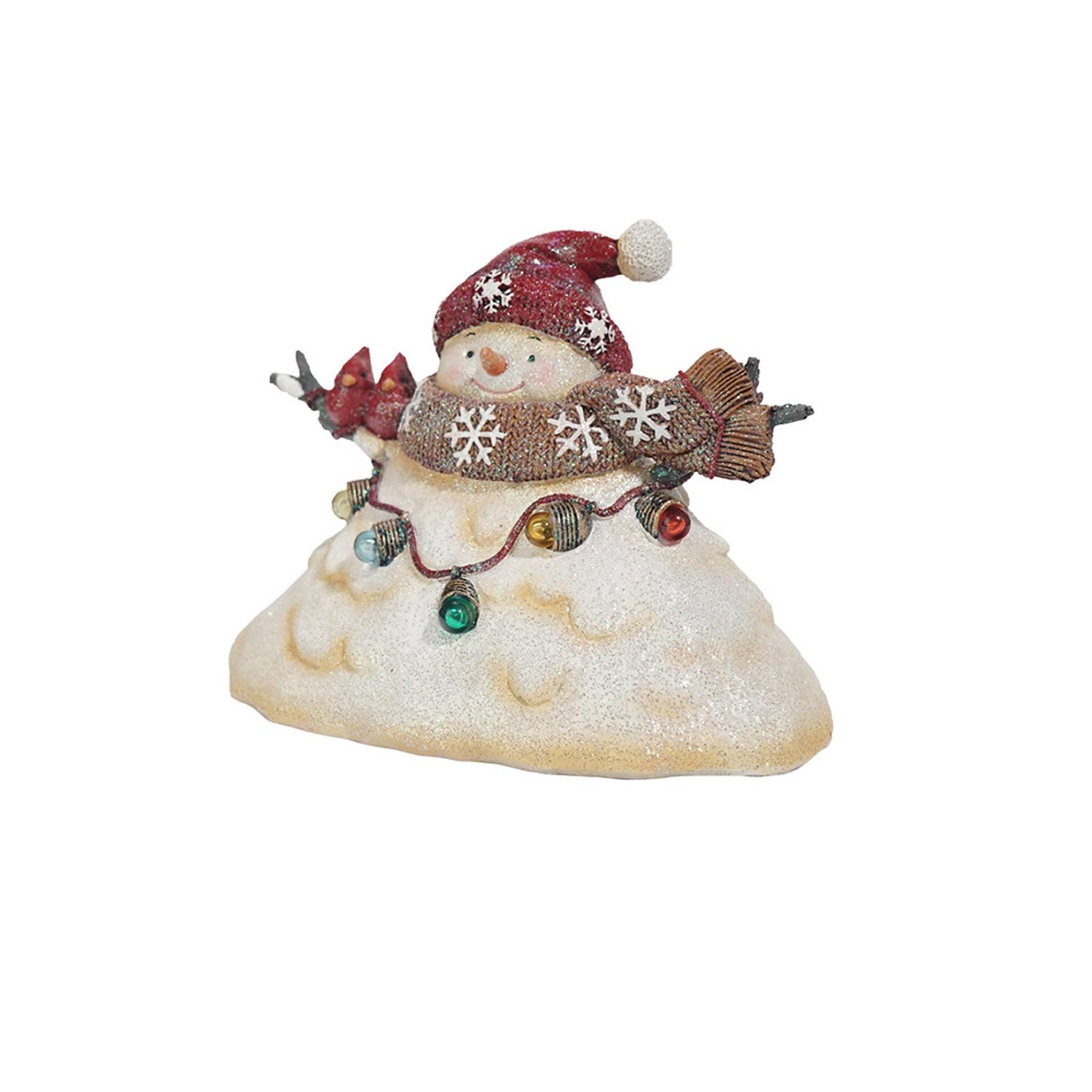 

Светящийся Рождественский Снеговик, Изделия из смолы, Рождественские Украшения для Дома, Гостиной, Настольные. One Size