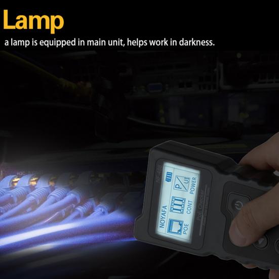 NF-488 Digital Ethernet LAN Network CAT5 CAT6 PoE Cable Switch Tester Detector