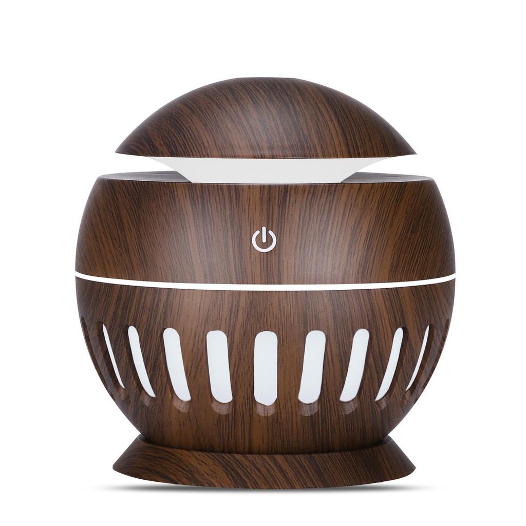 USB Wood Grain Humidifier & Air Purifier Desktop Atomizer